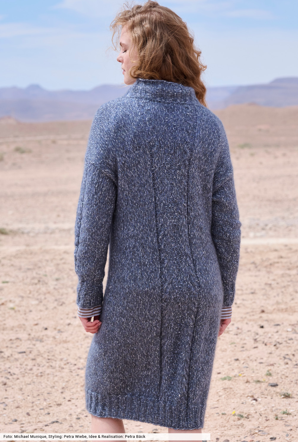 Modellansicht Bild 5: Kleid mit mittigem Musterstreifen