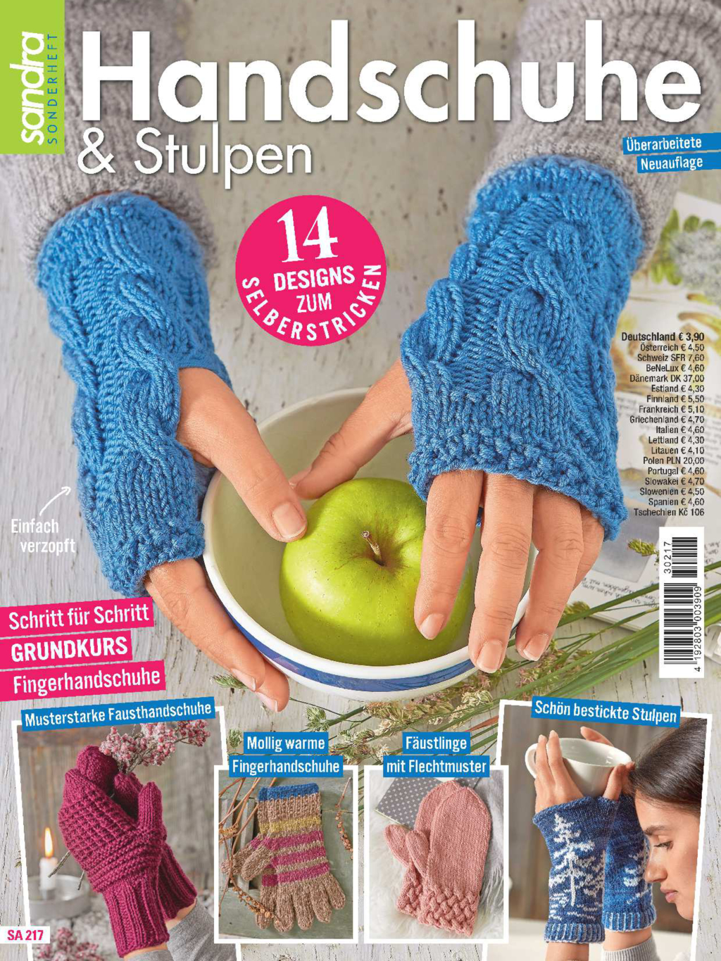 Sandra Sonderheft SA 217 - Handschuhe und Stulpen Magazin Produktbild: Sandra Sonderheft SA 217 - Handschuhe und Stulpen