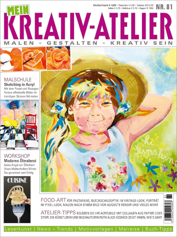 Lebhaftes Aquarellkleid mit Blumenmuster, bunte Details, pastellfarben. DIY, handgemalt, modisch.