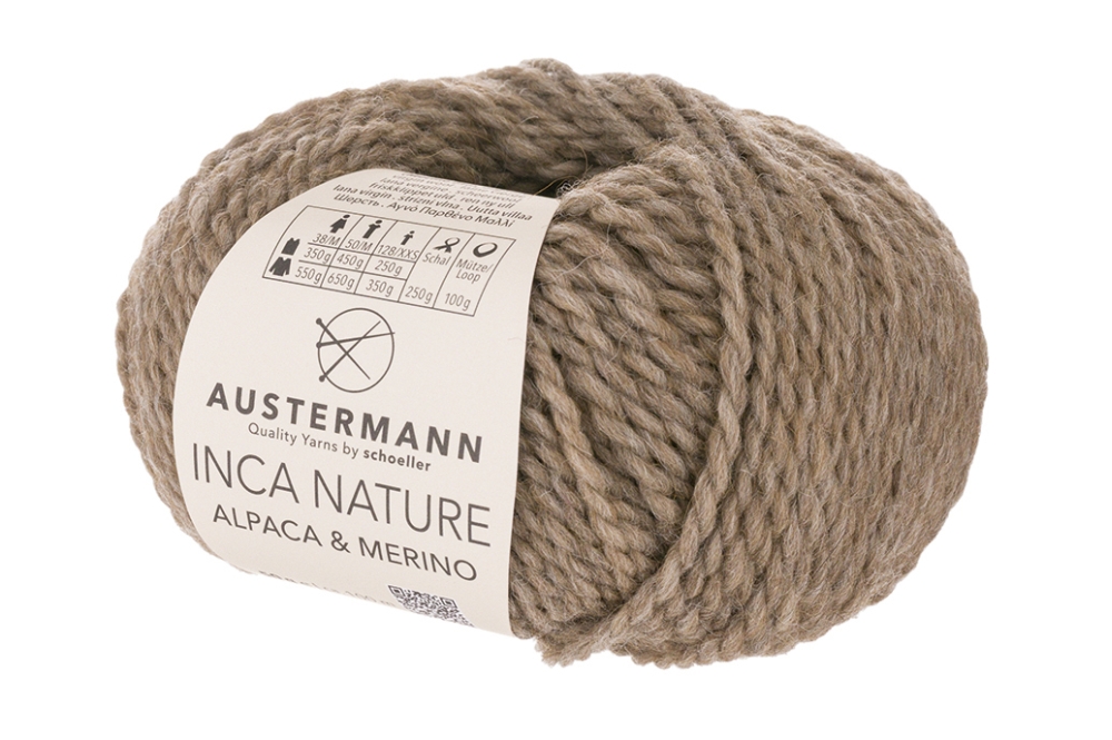 Garnbild Austermann Inca Nature braunmeliert Nr. 03
