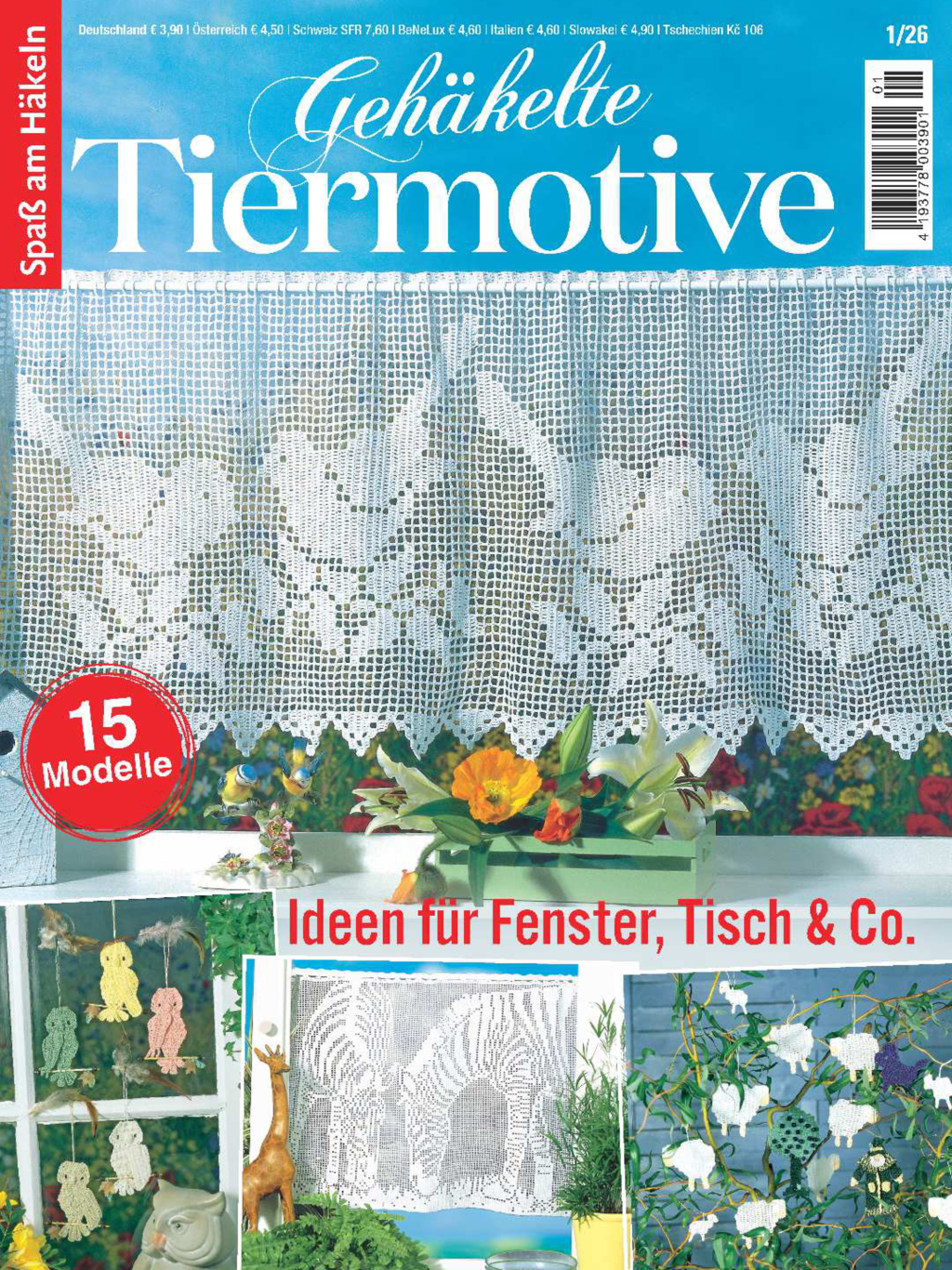 Magazin Produktbild: Spaß am Häkeln 26001 - Gehäkelte Tiermotive