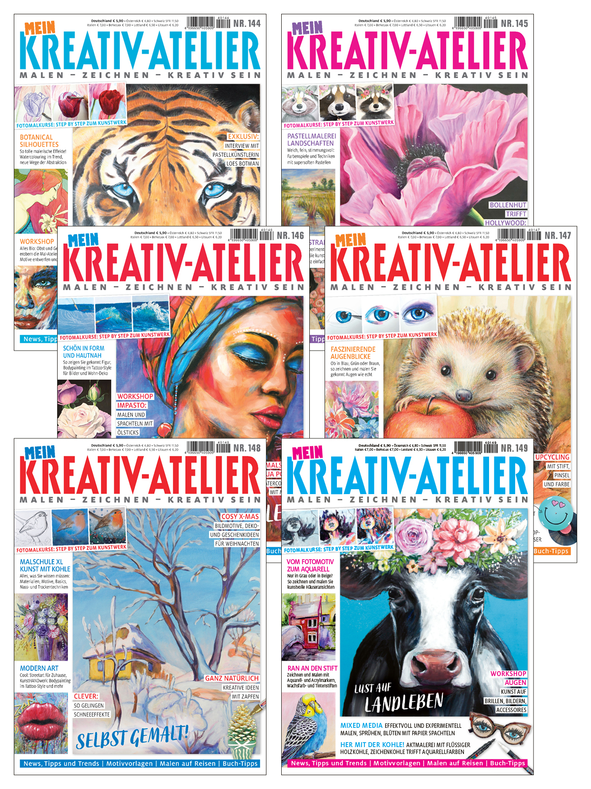 Sparpaket Produktbild: MEIN KREATIV-ATELIER E-Paper Archiv 2024 - alle Ausgaben als E-Paper Sparpaket