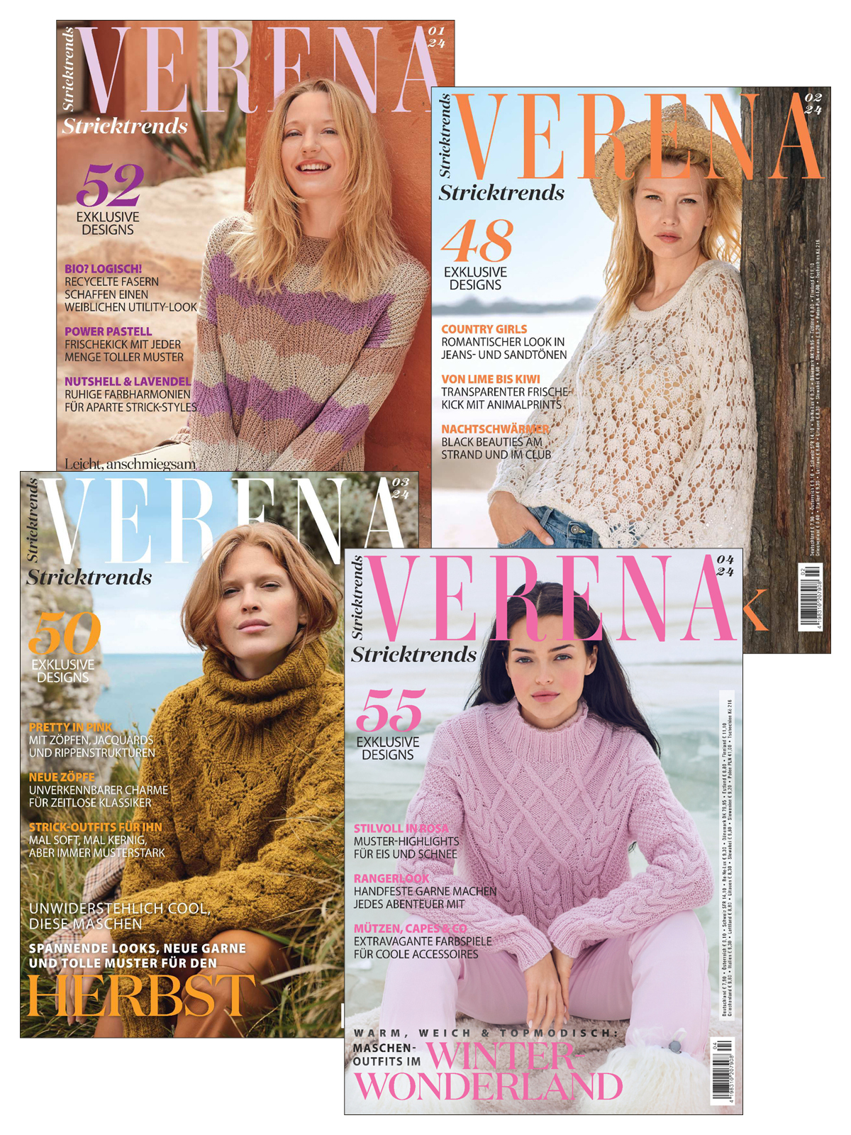 Sparpaket Produktbild: VERENA STRICKTRENDS E-Paper Archiv 2024 - alle Ausgaben als E-Paper Sparpaket