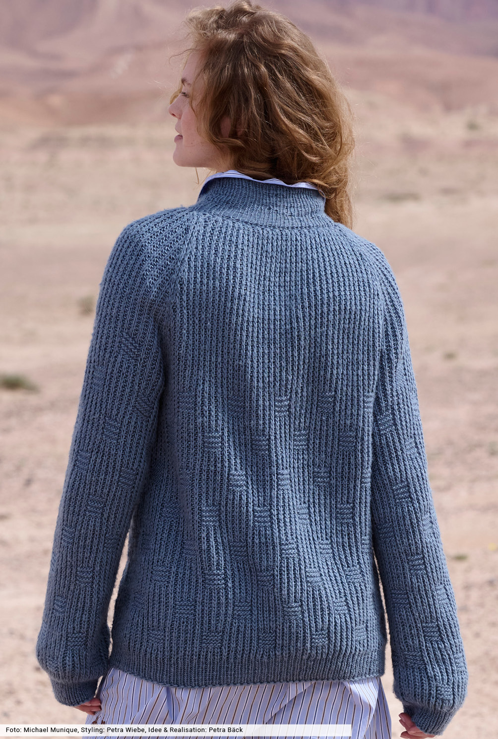 Modellansicht Bild 5: Raglanpulli im Patentmuster