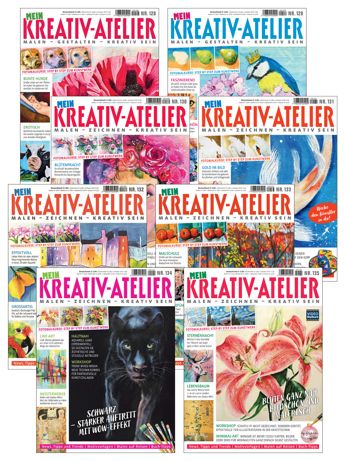 Mein Kreativ Atelier E-Paper-Archiv 2022-alle Ausgaben als E-Paper-Sparpaket Magazin Produktbild: Mein Kreativ Atelier E-Paper-Archiv 2022-alle Ausgaben als E-Paper-Sparpaket