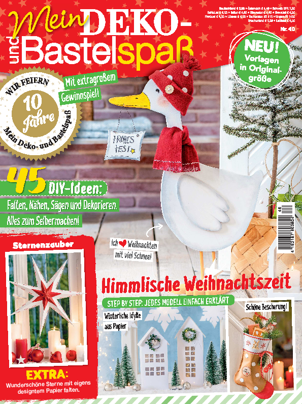 Magazin Produktbild: Mein Deko- und Bastelspaß Nr. 40/2020 - Himmlische Weihnachtszeit