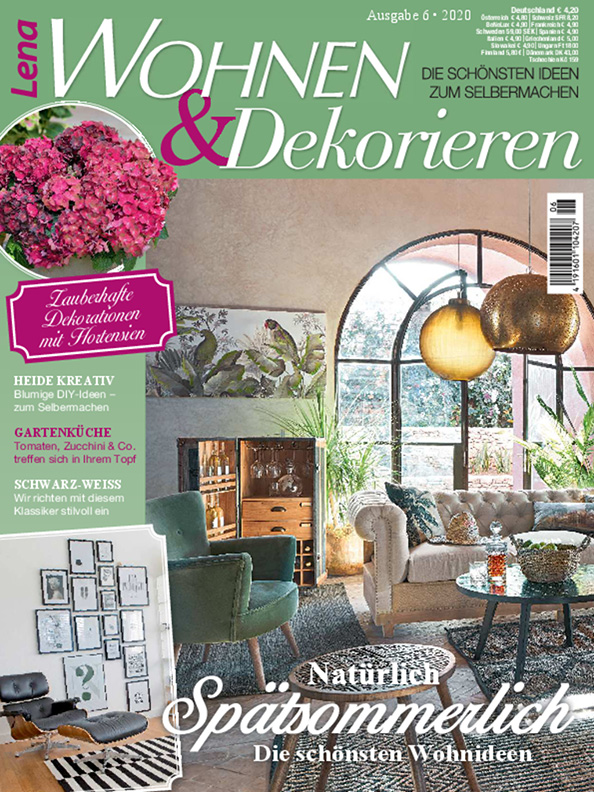 Magazin Produktbild: Lena Wohnen Dekorieren Nr. 6/2020 - Natürlich Spätsommerlich