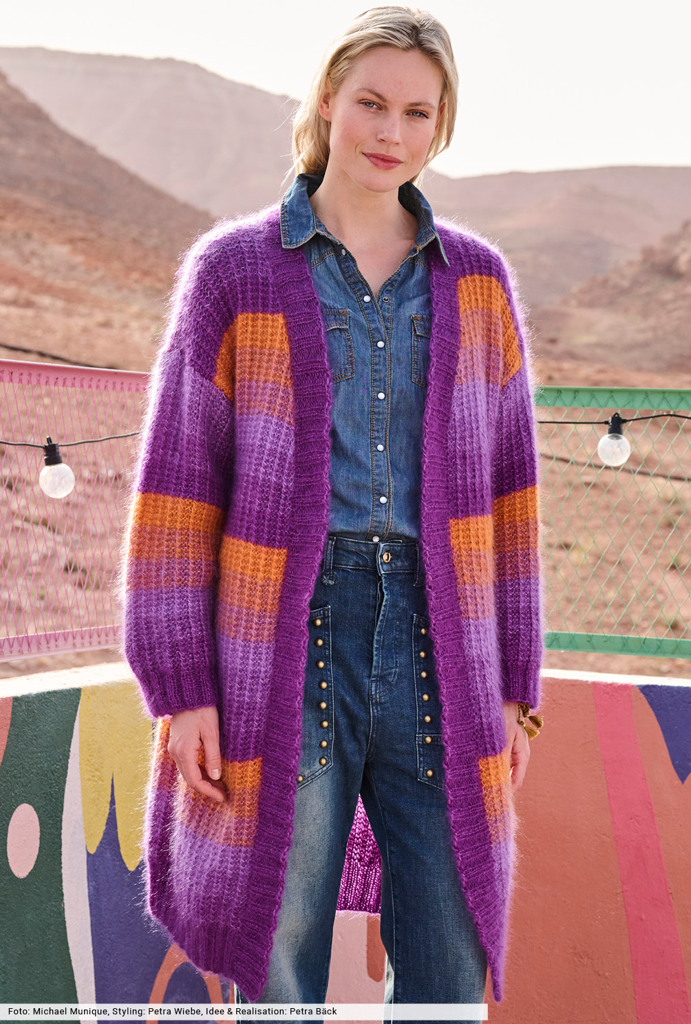 Modellansicht Bild 2: Mantel mit Farbverläufen