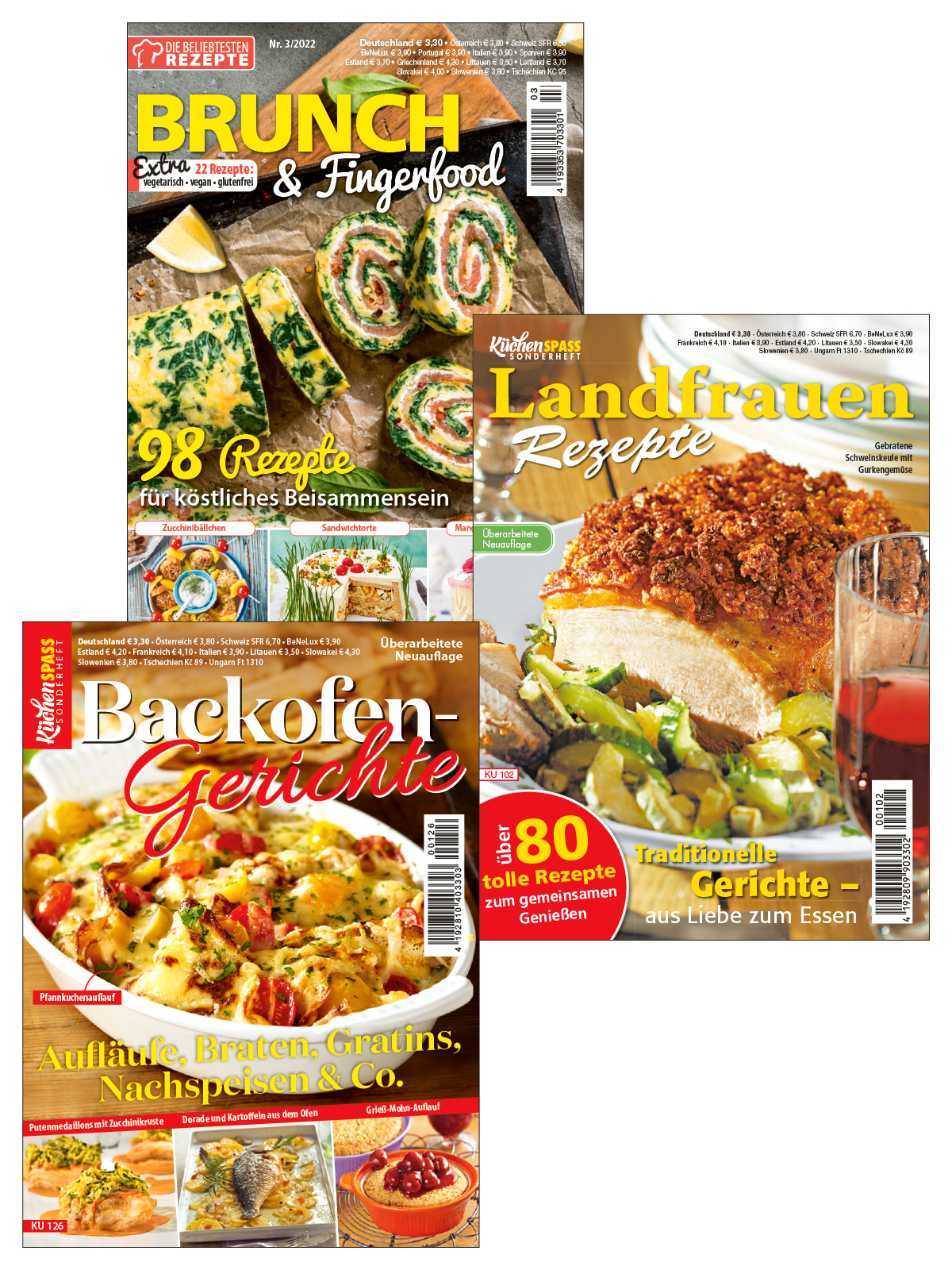 Koch Bundle KBu07/22: Die beliebtesten Rezepte 22 003 + Küchenspaß SH KU 102 + KU 126