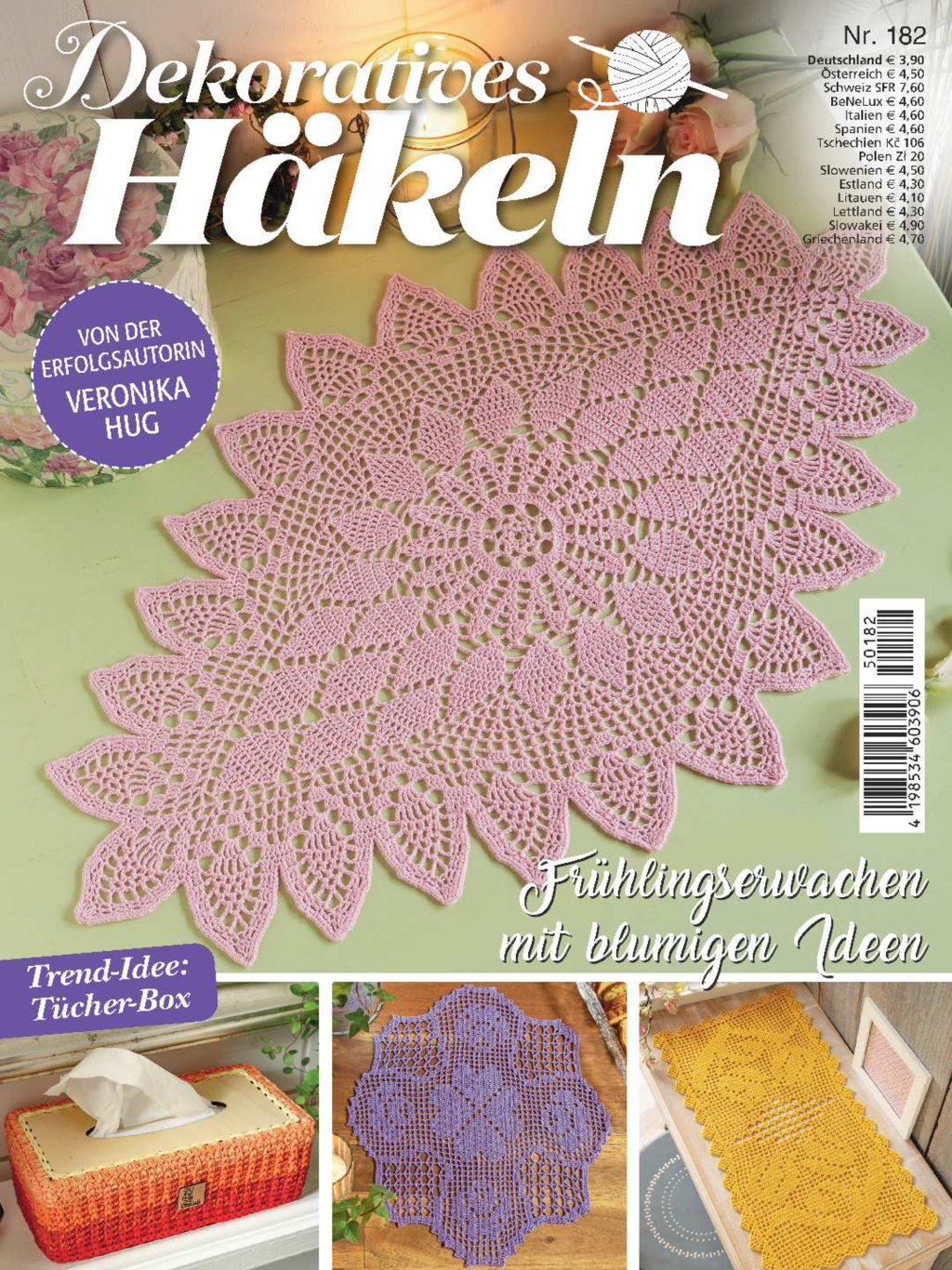 Dekoratives Häkeln Nr. 182 - Frühlingserwachen mit blumigen Ideen Magazin Produktbild: Dekoratives Häkeln Nr. 182 - Frühlingserwachen mit blumigen Ideen