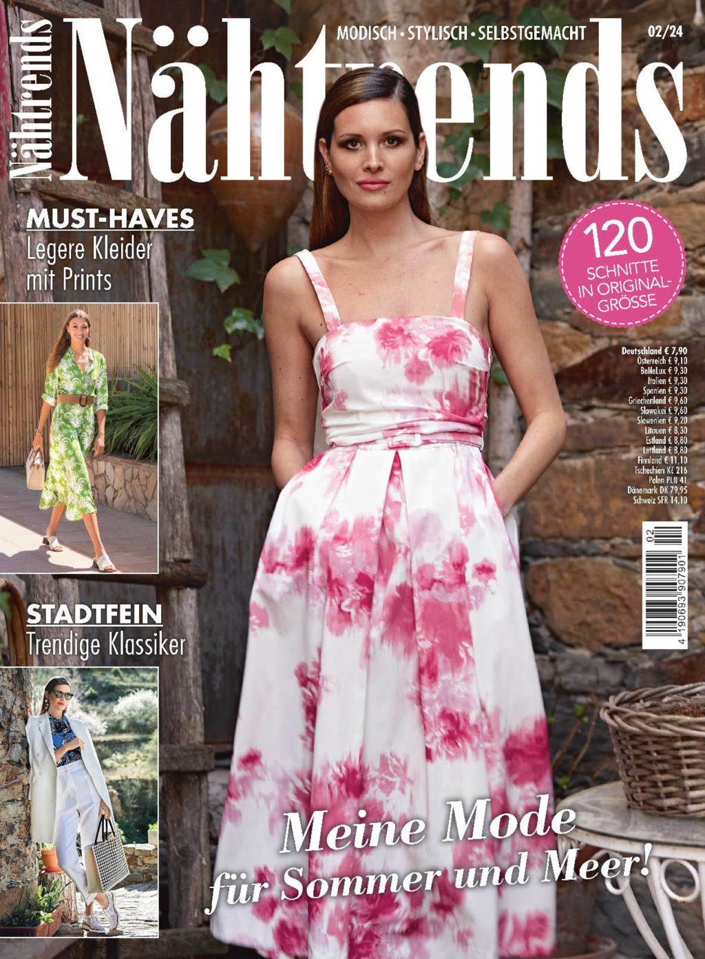 Nähtrends Nr. 2/2024 - Meine Mode für Sommer und Meer! Magazin Produktbild: Nähtrends Nr. 2/2024 - Meine Mode für Sommer und Meer!