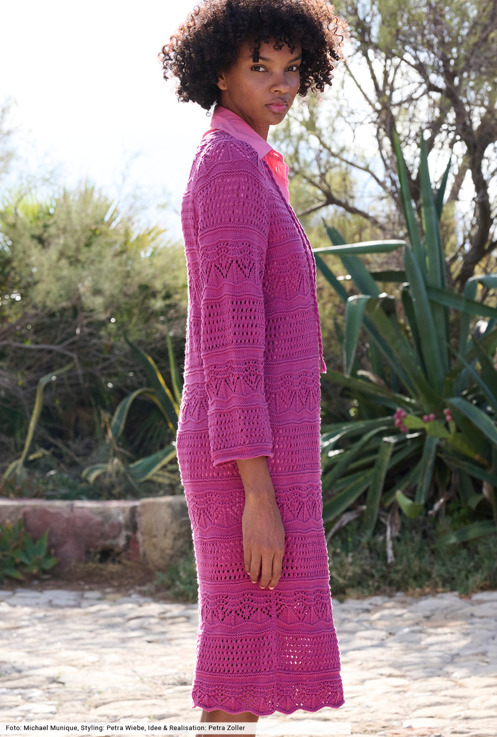 Modellansicht Bild 4: Strickkleid in Pink