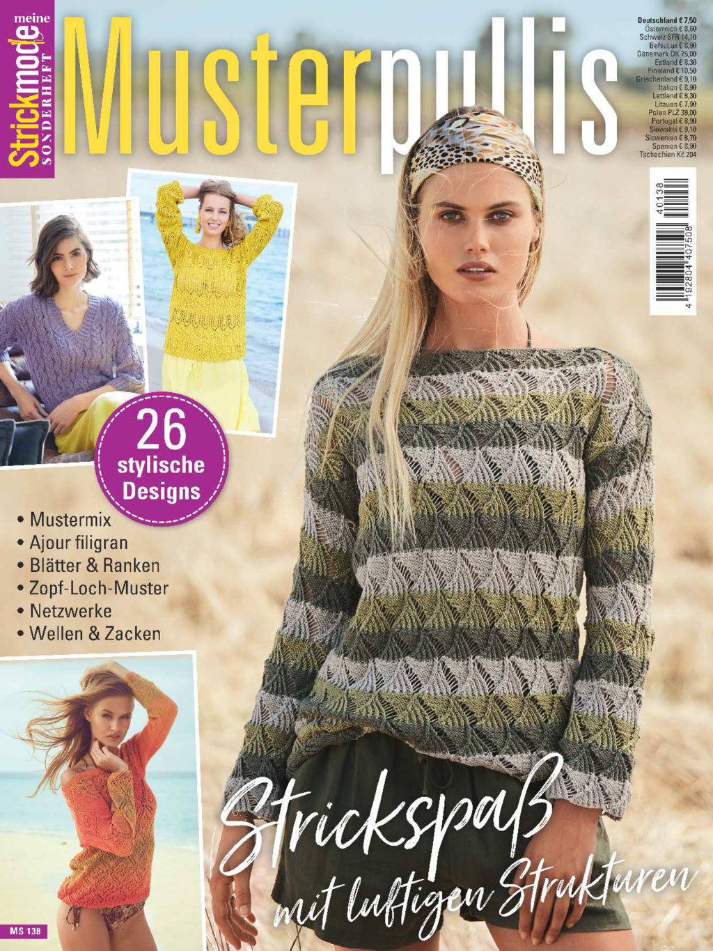 Meine Strickmode Sonderheft MS 138 - Musterpullis Magazin Produktbild: Meine Strickmode Sonderheft MS 138 - Musterpullis