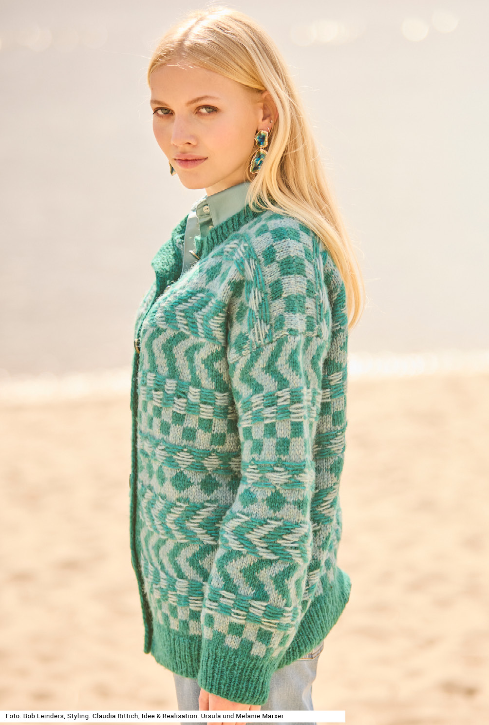 Modellansicht Bild 3: Jacke mit Jacquardmuster