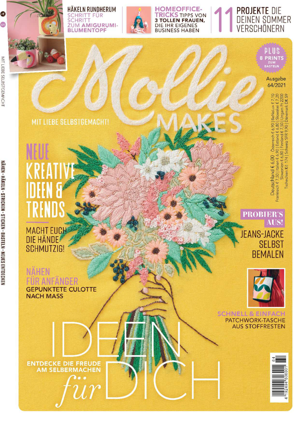 Magazin Produktbild: Mollie Makes Nr. 64/2021 - Ideen für dich