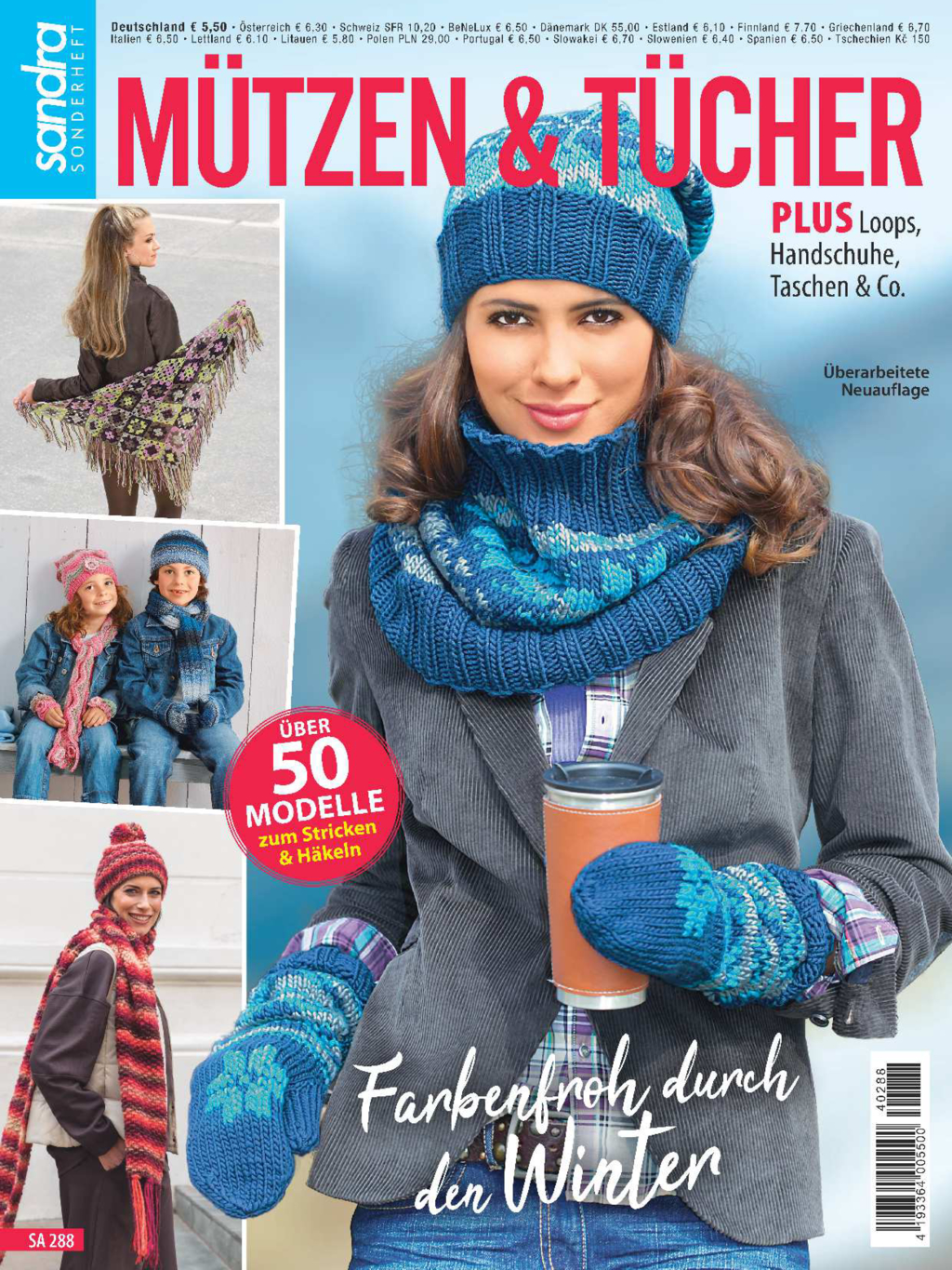 Sandra Sonderheft SA 288 - Mützen & Tücher Magazin Produktbild: Sandra Sonderheft SA 288 - Mützen & Tücher