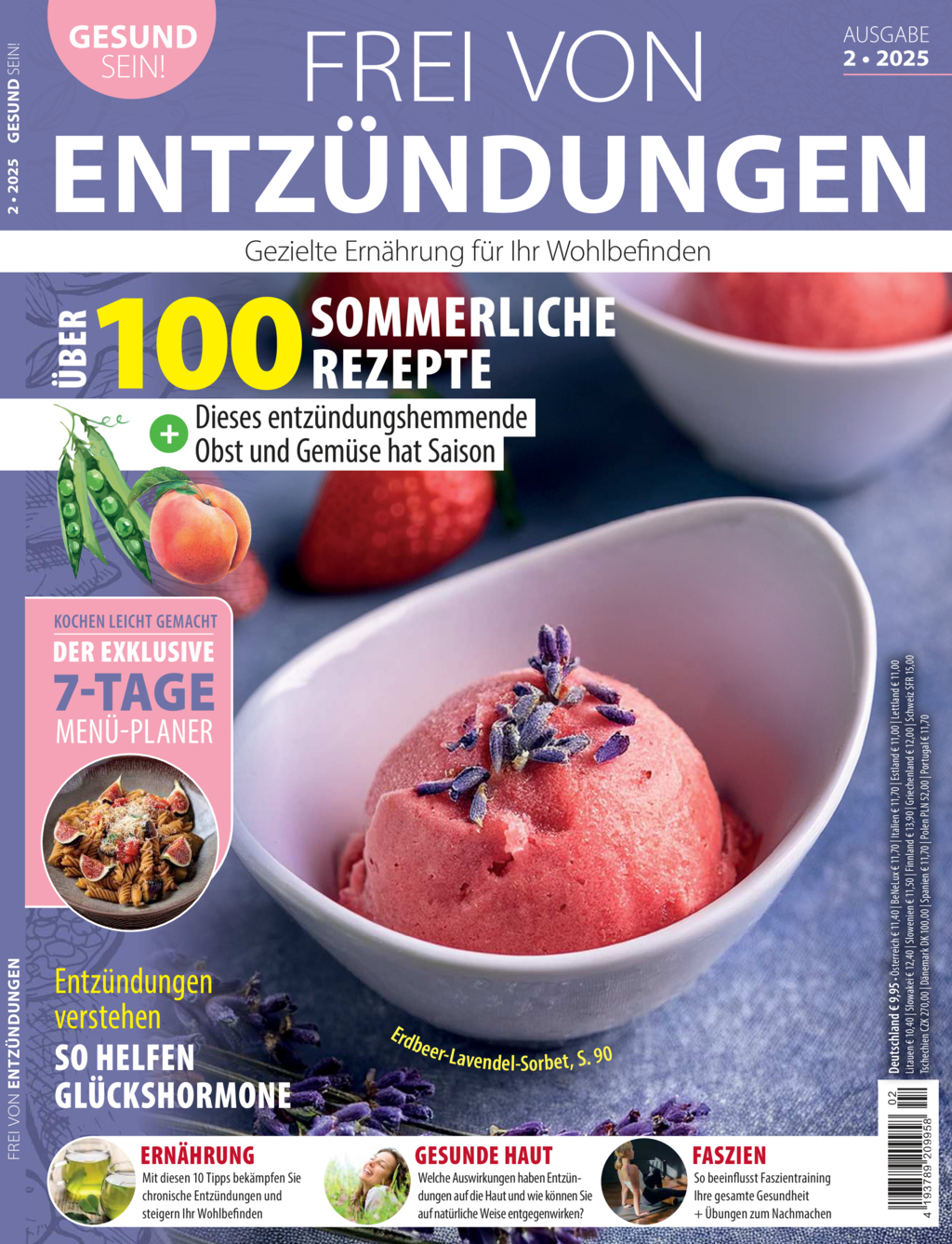 Magazin Produktbild: Gesund sein! Nr. 02/2025: Frei von Entzündungen