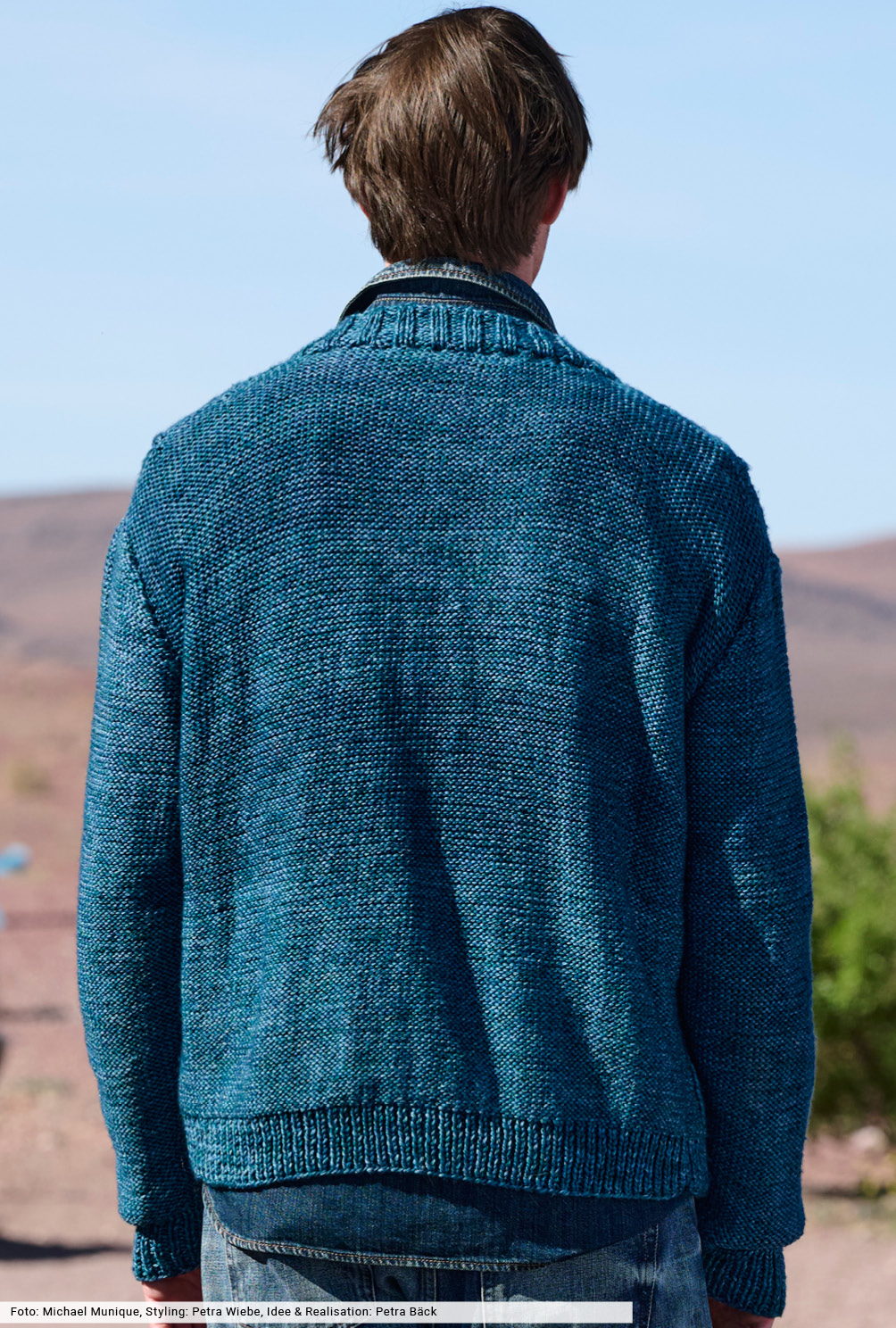 Modellansicht Bild 5: Cardigan mit Rautenstrukturen