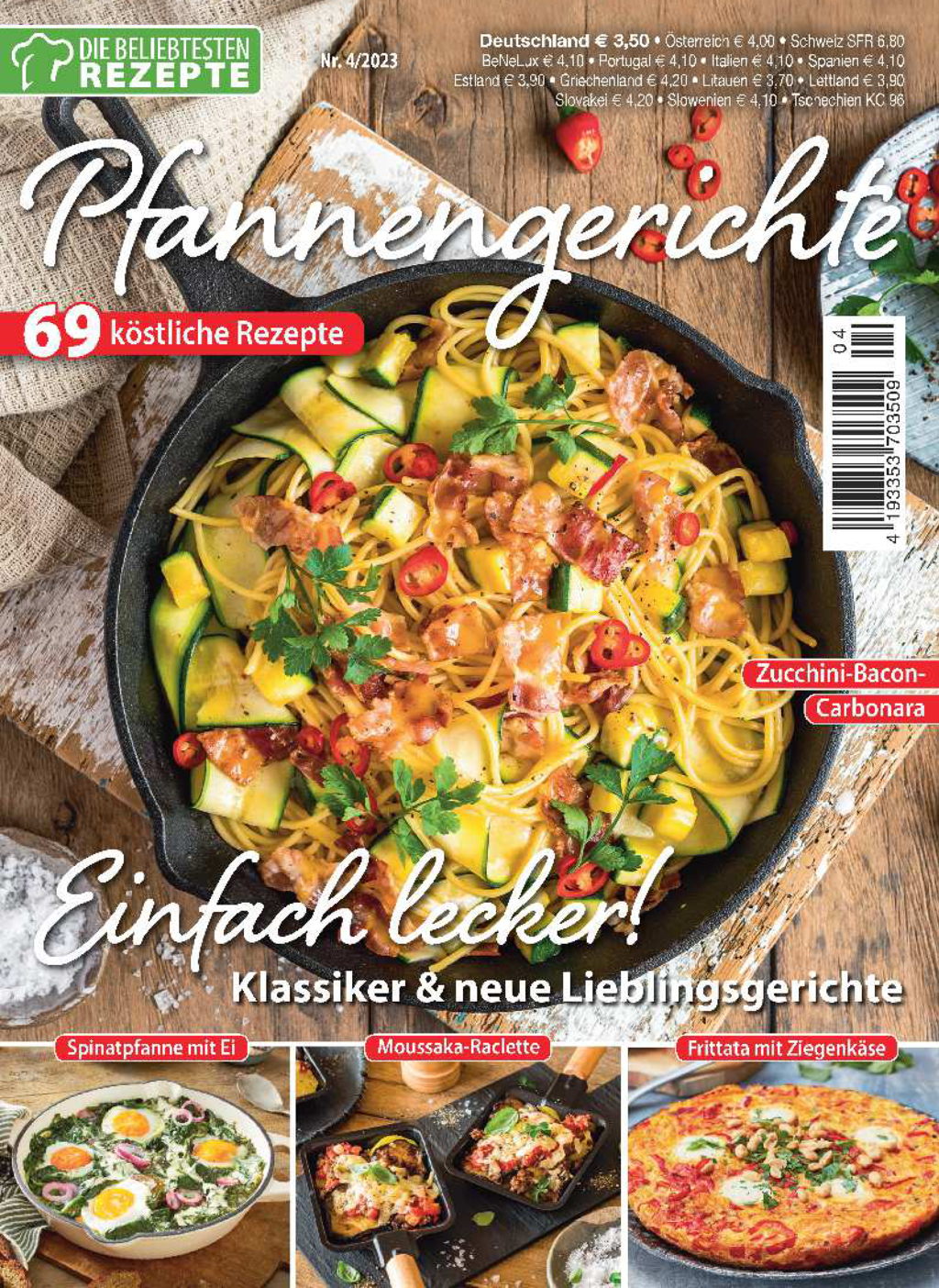 Magazin Produktbild: Die beliebtesten Rezepte 4/2023 - Pfannengerichte