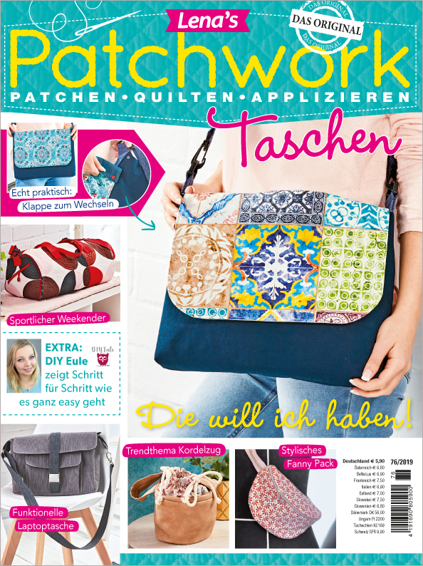 Magazin Produktbild: Lena´s Patchwork Nr. 76/2019 - Taschen