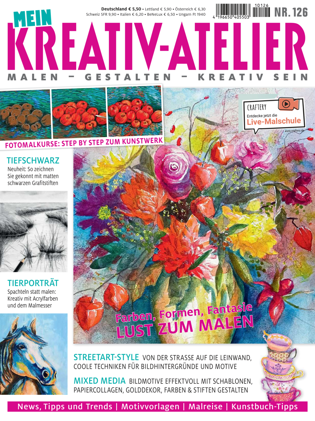 Magazin Produktbild: Mein Kreativ-Atelier Nr. 126 - Lust zum Malen