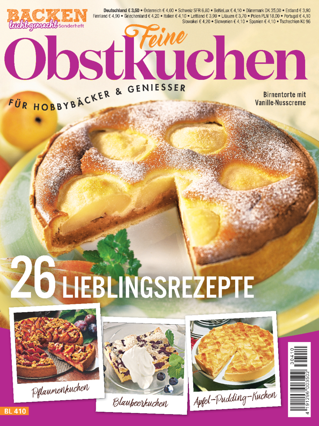 Backen leicht gemacht Sonderheft BL 410 - Obstkuchen Magazin Produktbild: Backen leicht gemacht Sonderheft BL 410 - Obstkuchen