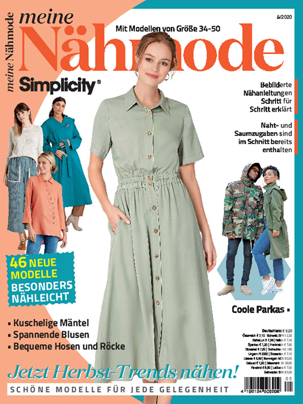 Meine Nähmode Nr. 05/2020 - Herbst-Trends nähen! Magazin Produktbild: Meine Nähmode 05/20 - Herbst-Trends nähen!