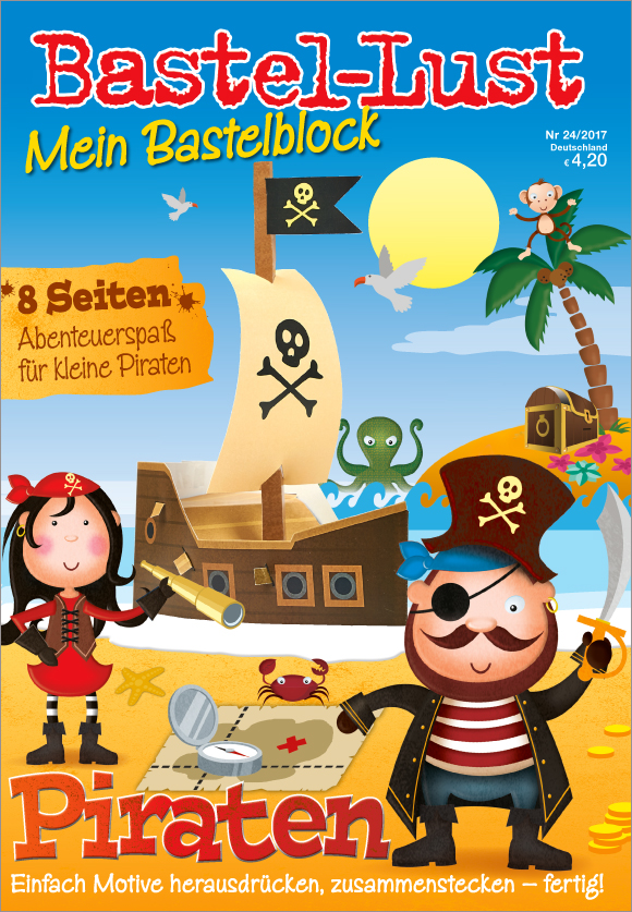 Bastellust Nr. 24/2017 - Mein Bastelblock - Piraten