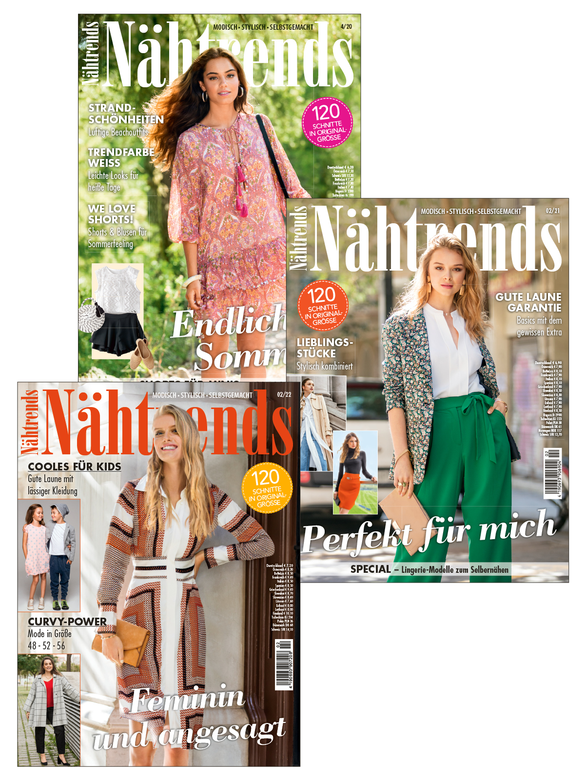 Näh Bundle NBu32/23: Nähtrends 20 004 + 21 002 + 22 002