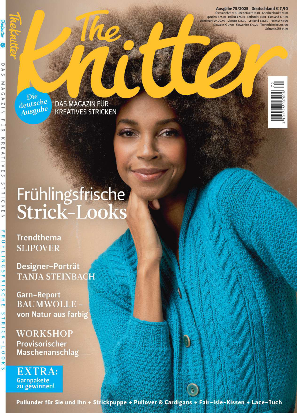 Magazin Produktbild: The Knitter 75/2025 - Frühlingsfrische Strick-Looks
