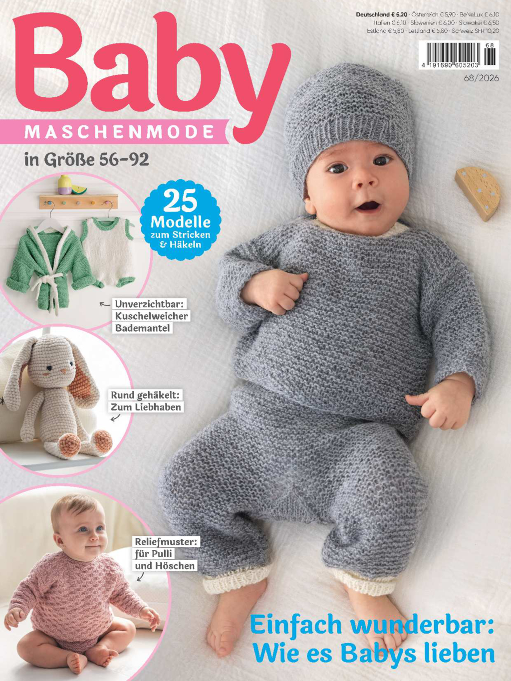 Magazin Produktbild: Baby Maschenmode 68/2025 - Einfach wunderbar: Wie es Babys lieben