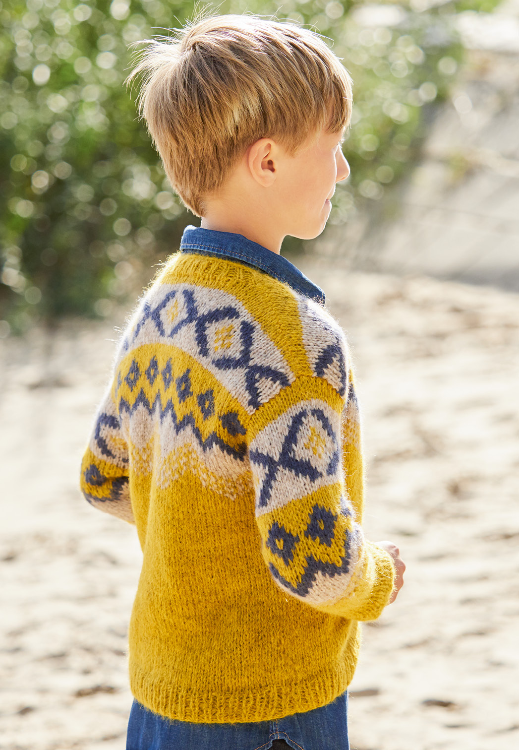 Modellansicht Bild 3: Jacqard- Cardigan aus softem Alpaka