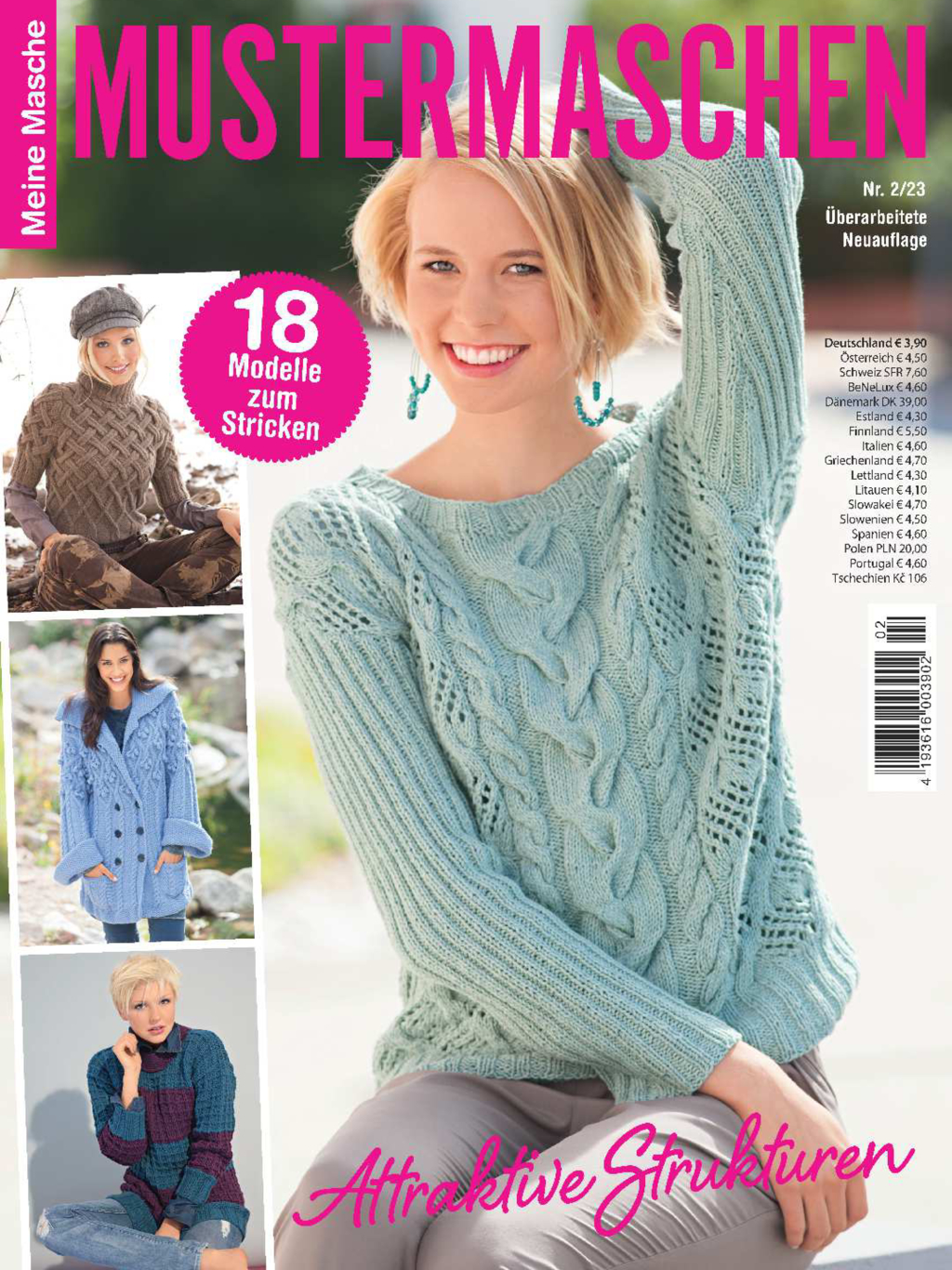 Magazin Produktbild: Meine Masche MMA 2/23 - Muster Maschen