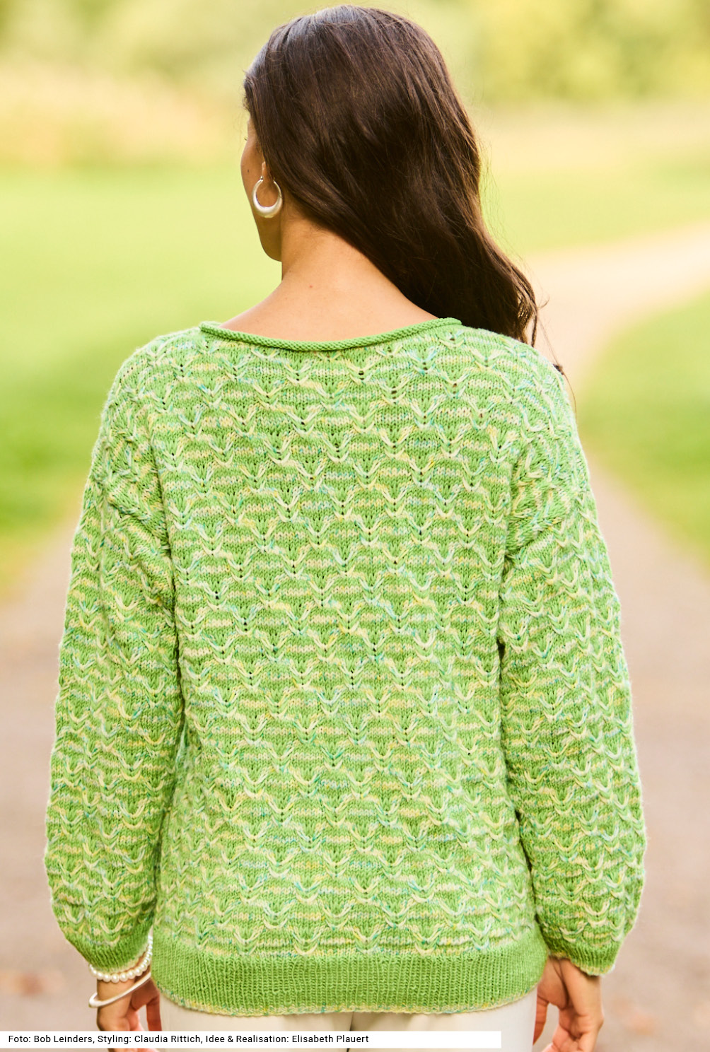 Modellansicht Bild 5: Pullover mit Hebemaschenmuster