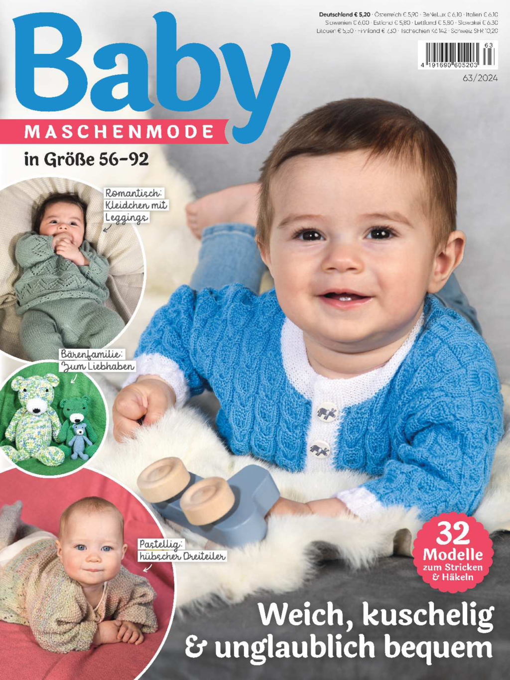 Magazin Produktbild: Baby Maschenmode 63/2024 - Weich, kuschelig und unglaublich bequem