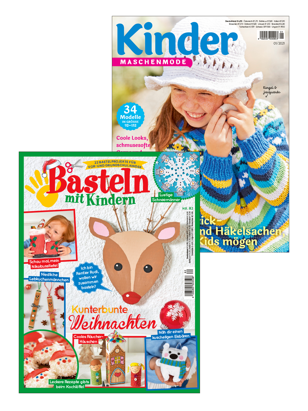 Kinder-Bundle DiBu2/21: Kinder Maschenmode 01/2021 + Basteln mit Kindern 82/2019 Kinder-Bundle DiBu2/21: Kinder Maschenmode 01/2021 + Basteln mit Kindern 82/2019