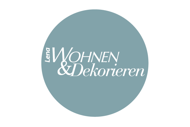 Markenlogo grau Lena Wohnen & Dekorieren
