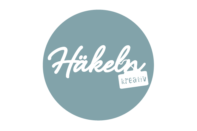 Markenlogo grau Häkeln kreativ