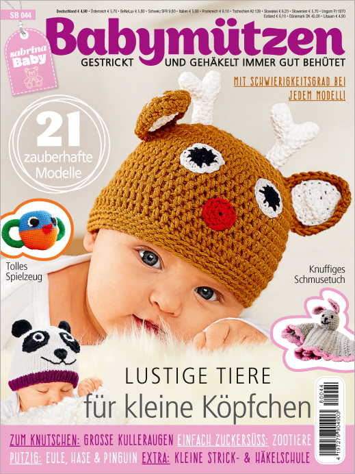 Magazin Produktbild: Sabrina Baby Sonderheft - Babymützen gestrickt und gehäkelt immer gut behütet