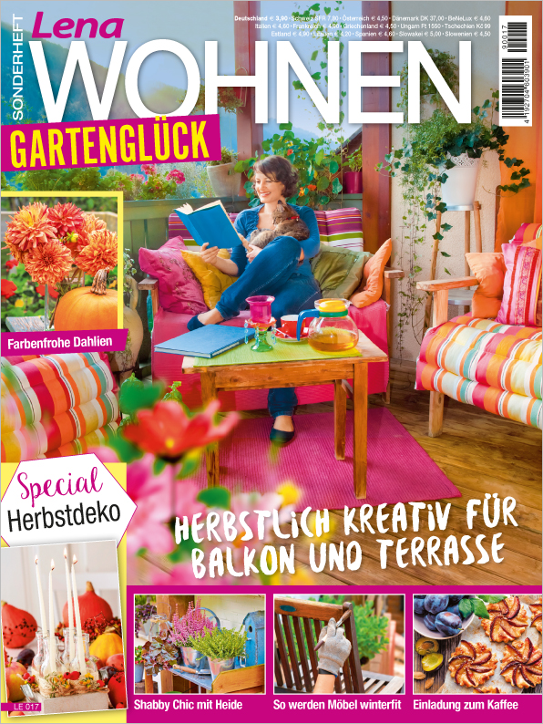 Magazin Produktbild: Lena Wohnen Sonderheft LE017 - Gartenglück - Herbstlich kreativ für Balkon und Terrass