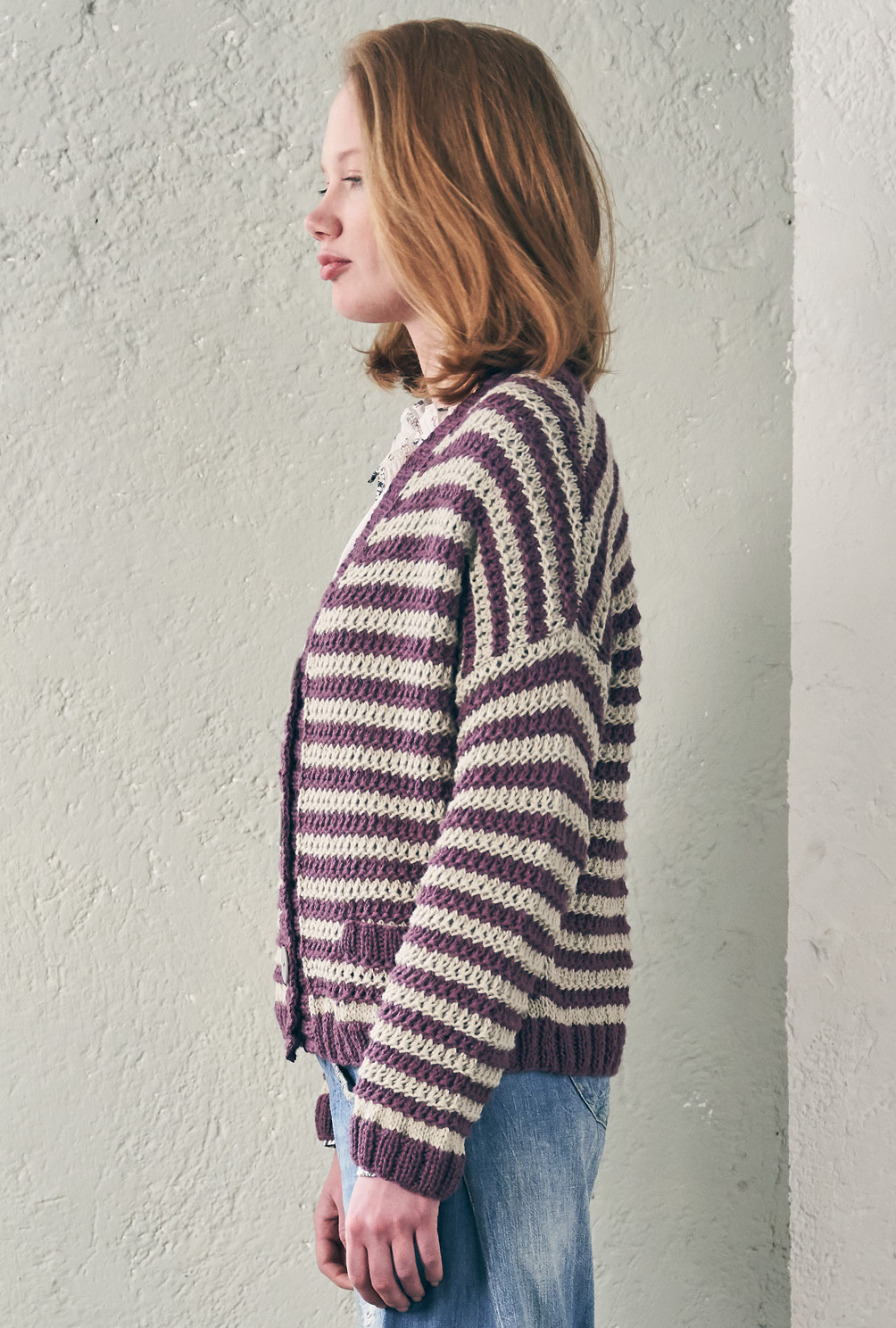 Modellansicht Bild 5: Ganz lässig: Die gestreifte Kurzjacke!