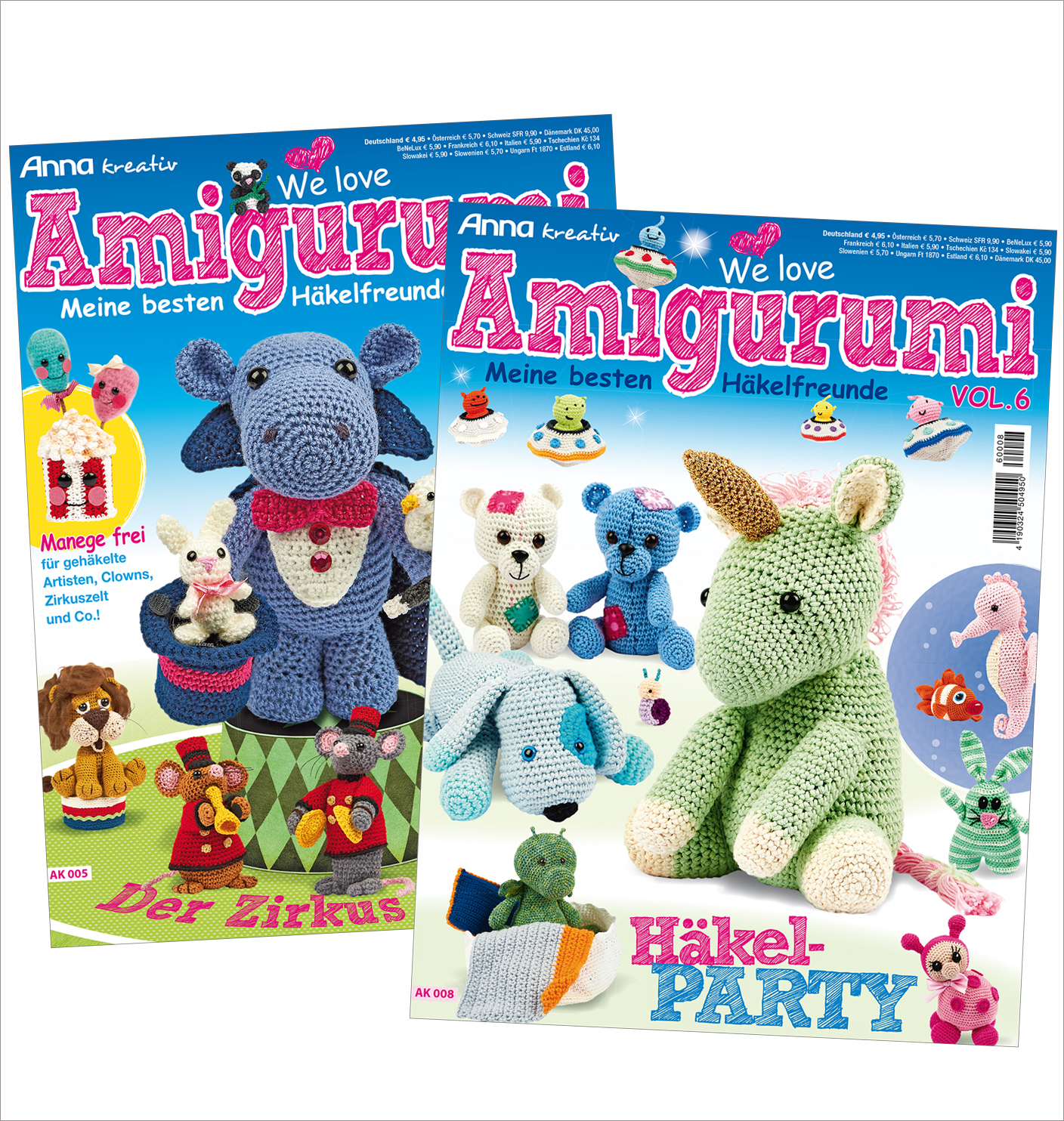 Amigurumi-Bundle: Anna Kreativ AK 005 + AK 008