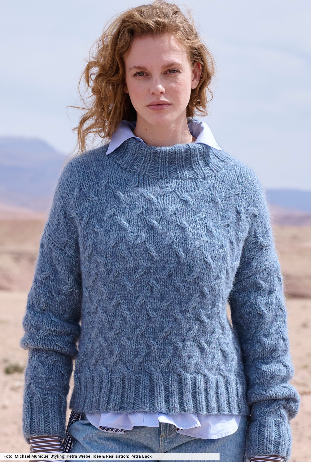 Modellansicht Bild 2: Pulli mit Zopfstrukturen