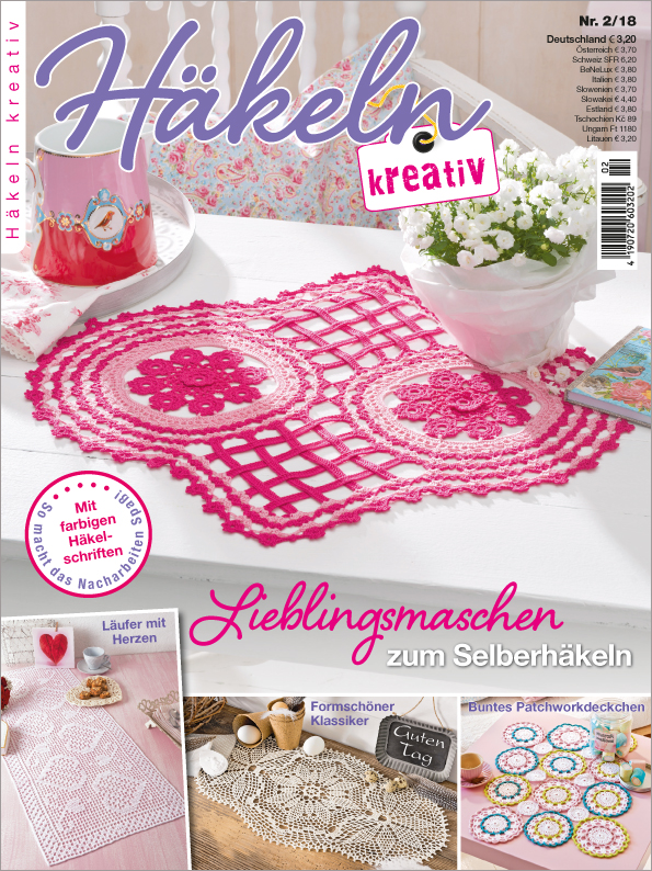 Häkeln kreativ Nr. 02/2018 - Lieblingsmaschen zum Selberhäkeln Häkeln kreativ Nr. 02/2018 - Lieblingsmaschen zum Selberhäkeln