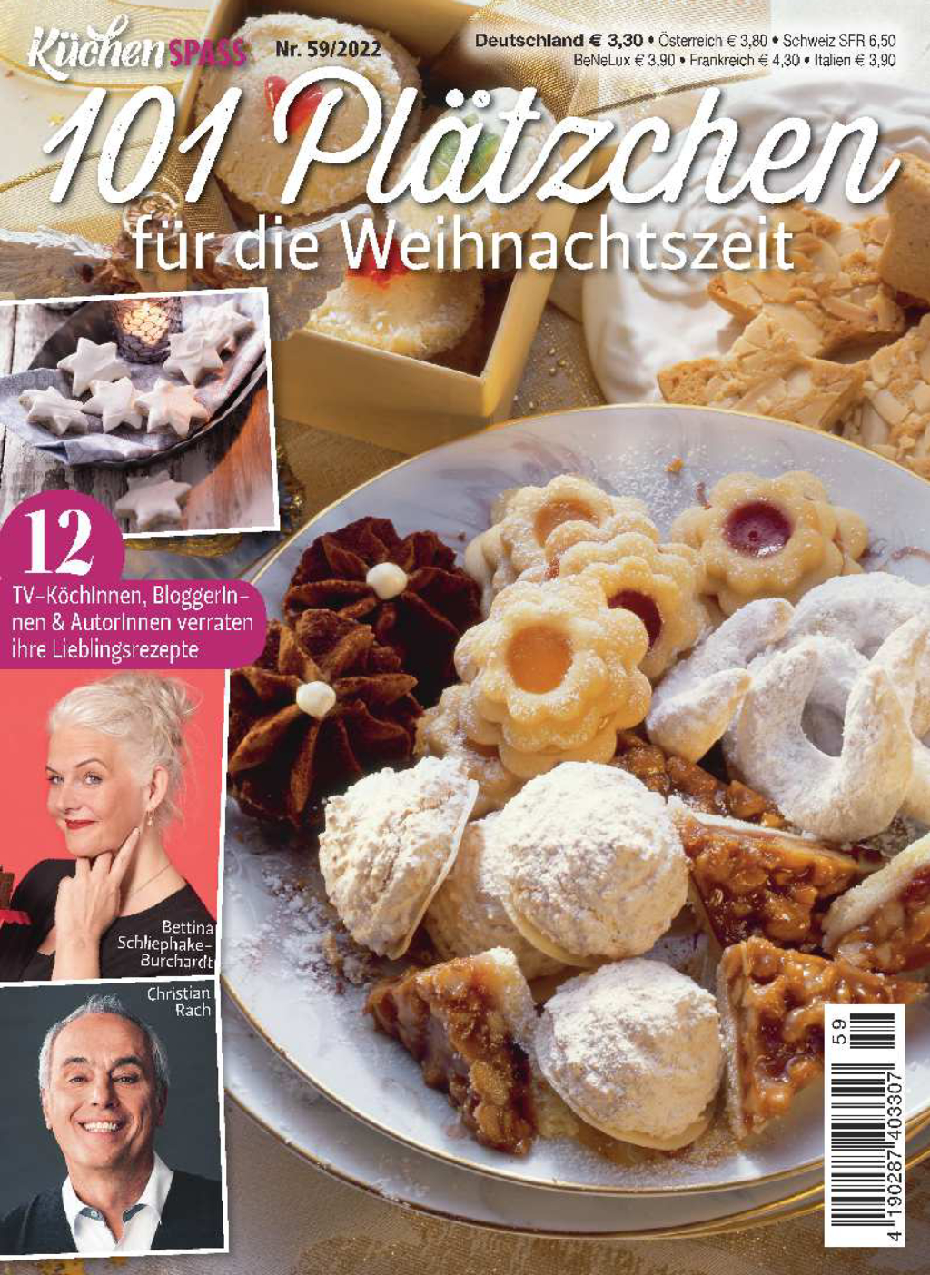 Magazin Produktbild: KüchenSPASS 59/2022 - 101 Plätzchen
