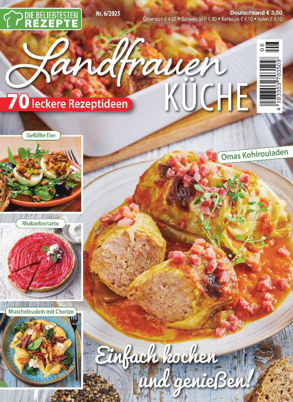 Magazin Produktbild: Die beliebtesten Rezepte 6/2025 - Landfrauenküche