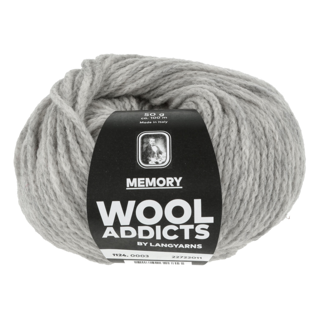 Garnbild LANGYARNS MEMORY Light Grey Nr. 0003