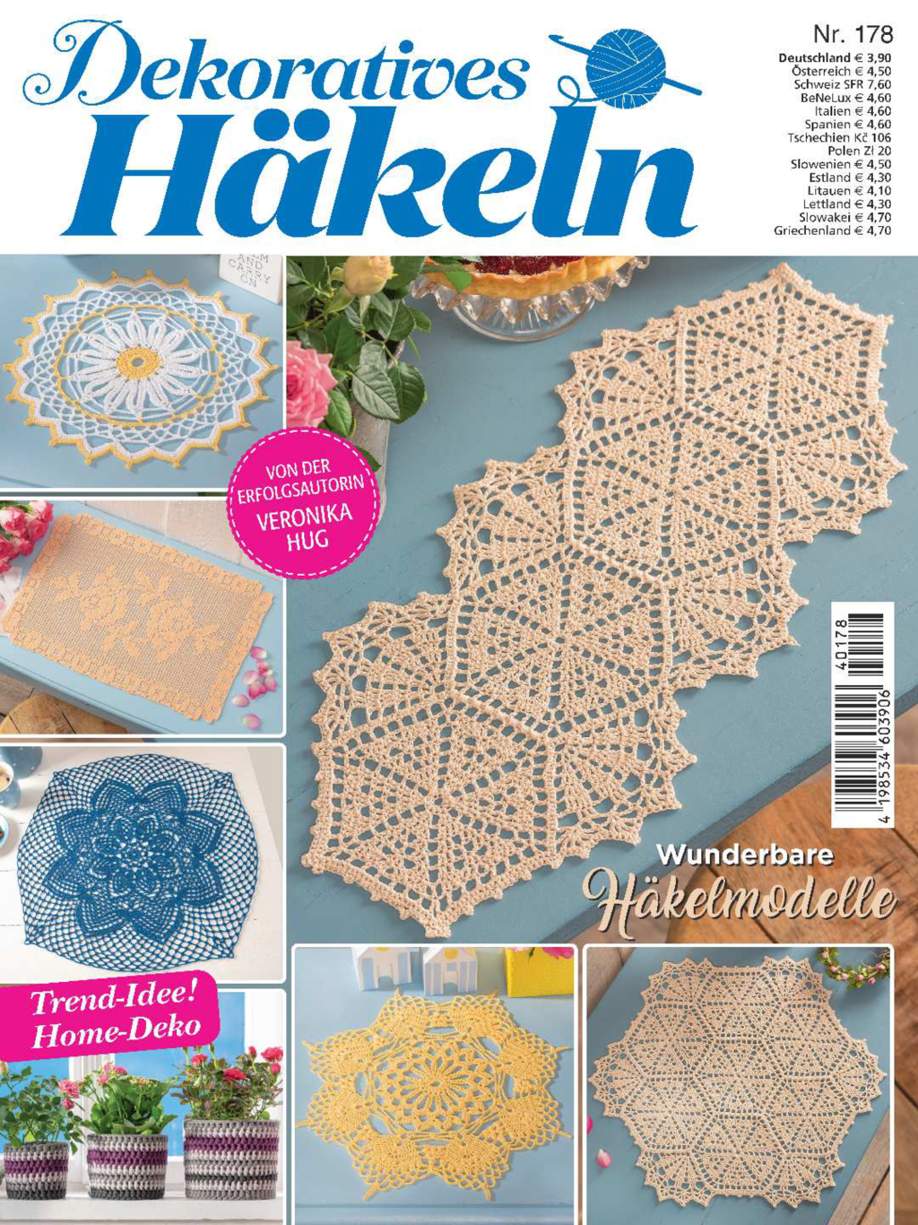 Magazin Produktbild: Dekoratives Häkeln Nr. 178 - Wunderbare Häkelmodelle