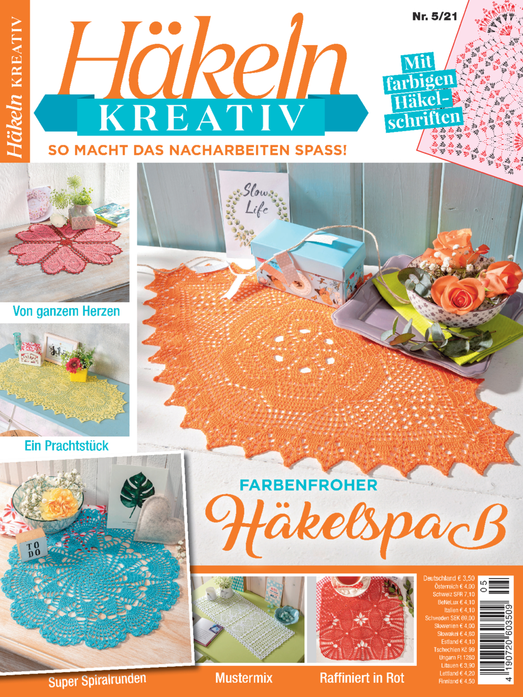 Häkel Bundle: HK 3/20 + HK 5/21 + FL 4/22 + FL 6/22 + FL 1/23 + FL 2/23