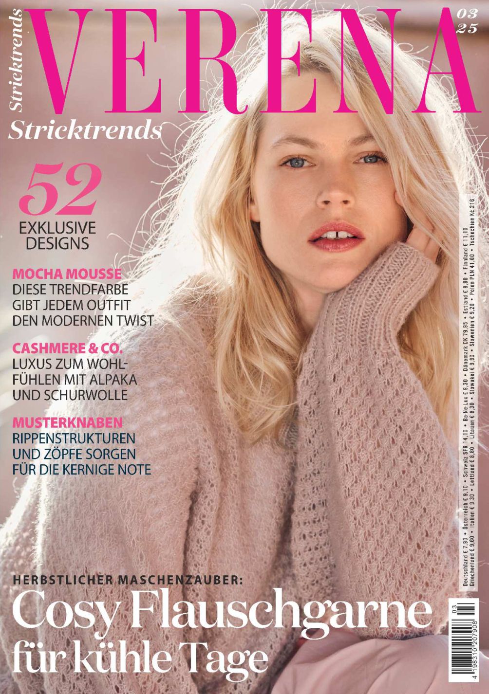 Magazin Produktbild: Verena Stricktrends 03/2025 - Cosy Flauschgarne für kühle Tage